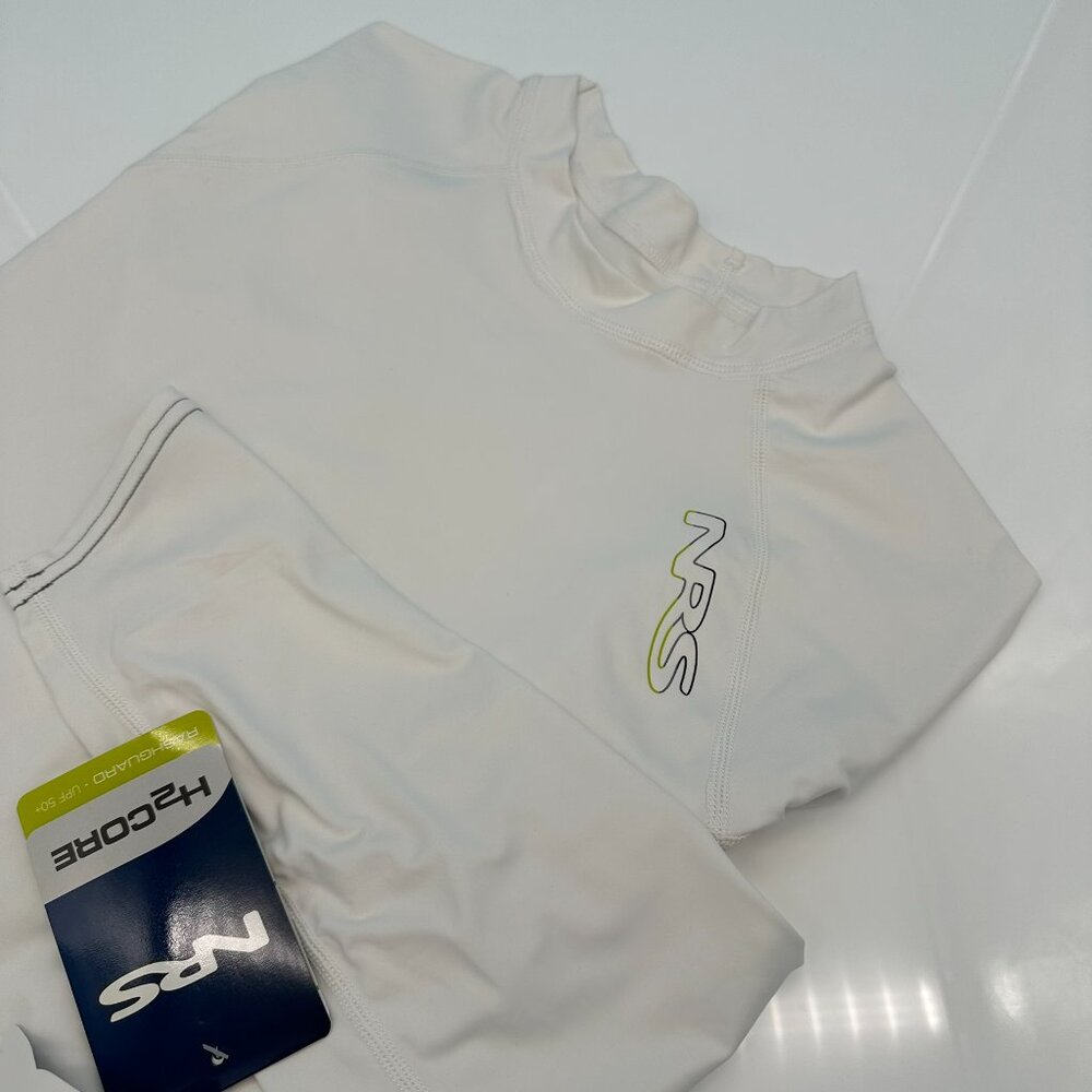 NRS Men's‎ H2Core Rashguard Long-Sleeve UPF 50+ Pullover Shirt, Size XXL, White